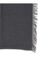 Stole with fringed profiles Gray