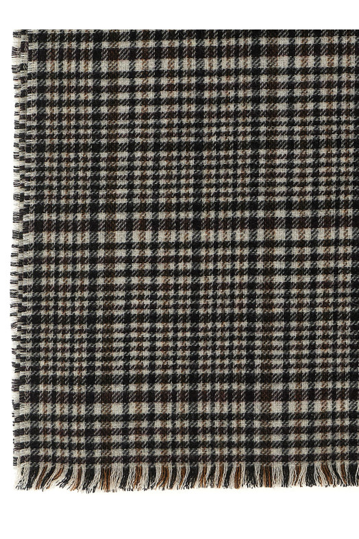 Prince of Wales cashmere scarf Multicolor
