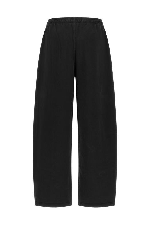 Logo fleece pants Black