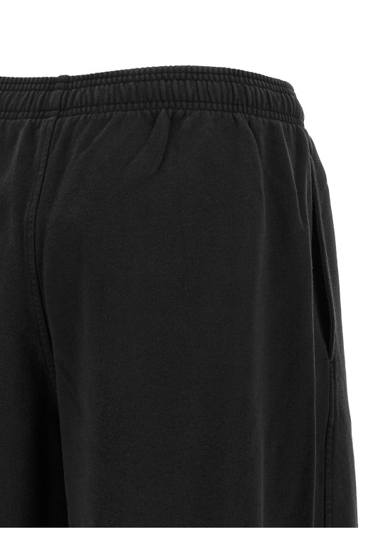 Logo fleece pants Black