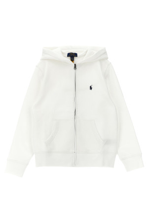 Zipped hoodie White