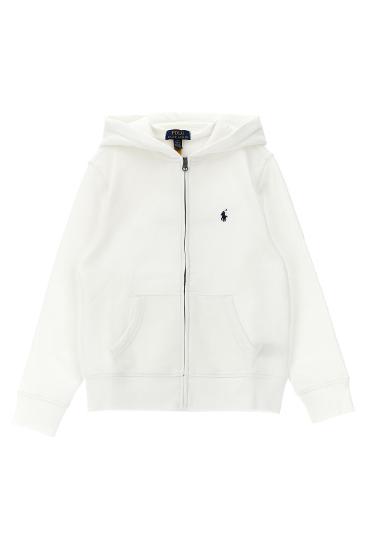 Zipped hoodie White
