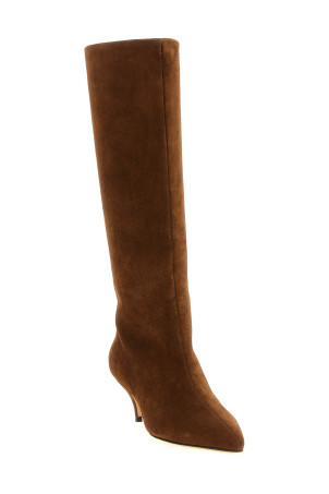 High suede boots Brown