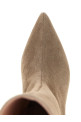 High suede boots Beige