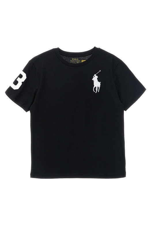 'Big Pony' embroidered T-shirt Black