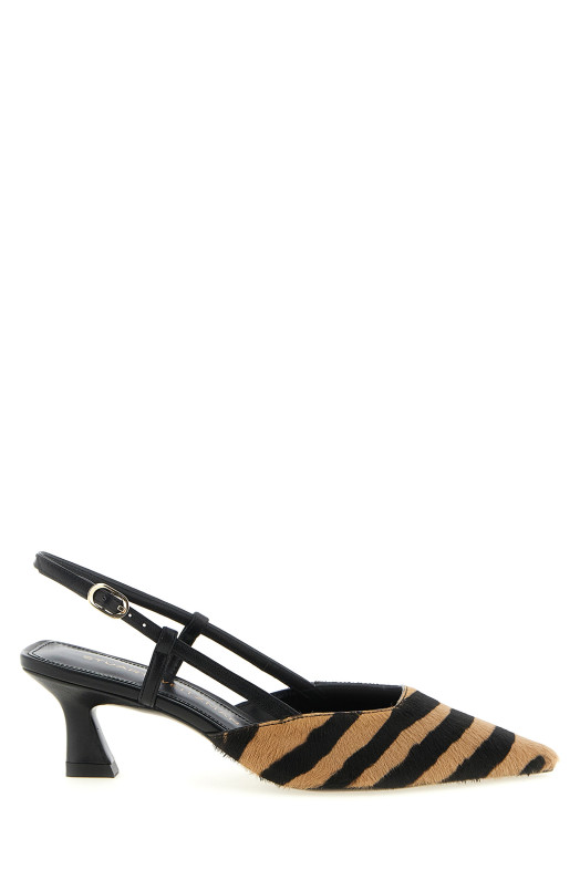 Vinnie pony hair slingbacks Multicolor
