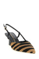 Vinnie pony hair slingbacks Multicolor