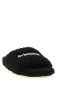 'Furry' open sandals Black