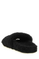 'Furry' open sandals Black