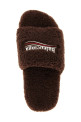 'Furry' open sandals Brown