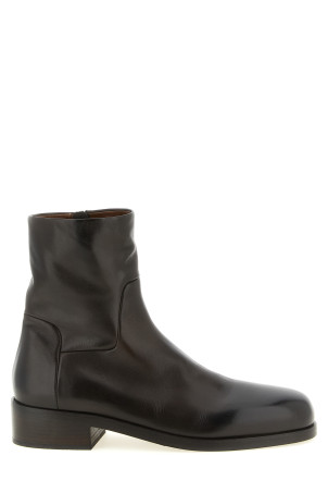 Ankle boots with zip  Brown