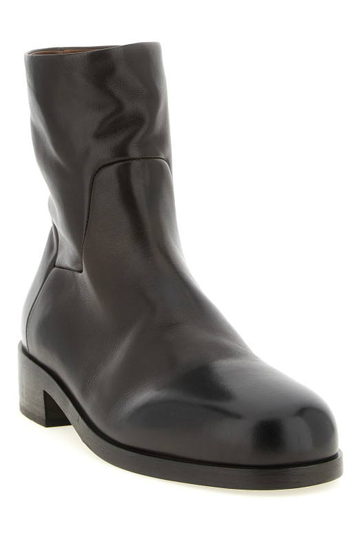 Ankle boots with zip  Brown
