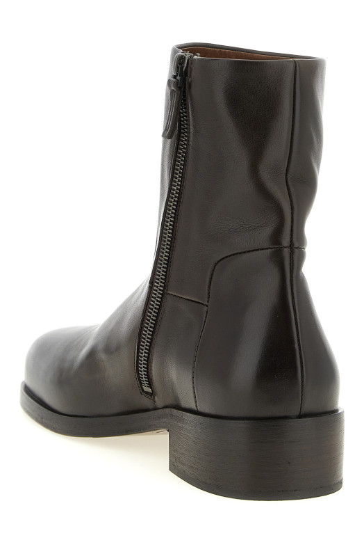 Ankle boots with zip  Brown