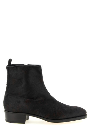 'Freddi Bristle Hide' ankle boots Brown