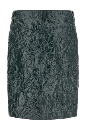 Skirt with a wrinkled effect Green