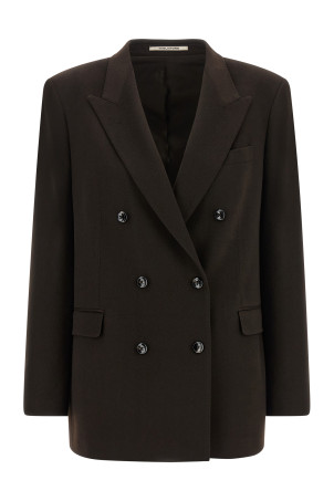 'Jasmine' double-breasted blazer Brown