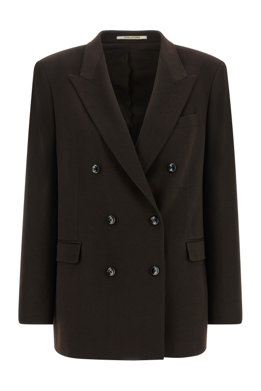 'Jasmine' double-breasted blazer Brown