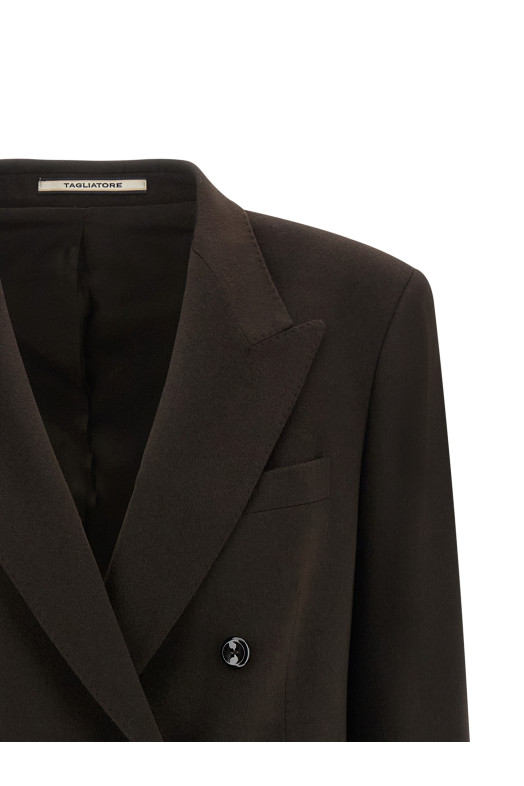 'Jasmine' double-breasted blazer Brown