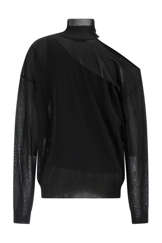 Double knit top Black