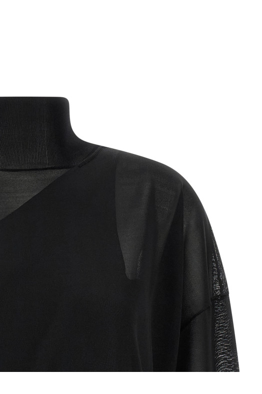 Double knit top Black