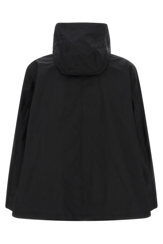 Windbreaker with logo Black