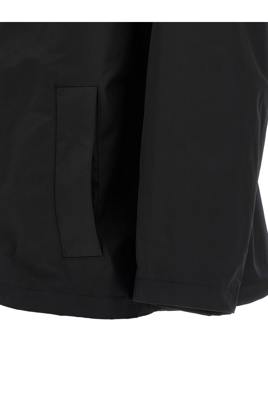 Windbreaker with logo Black