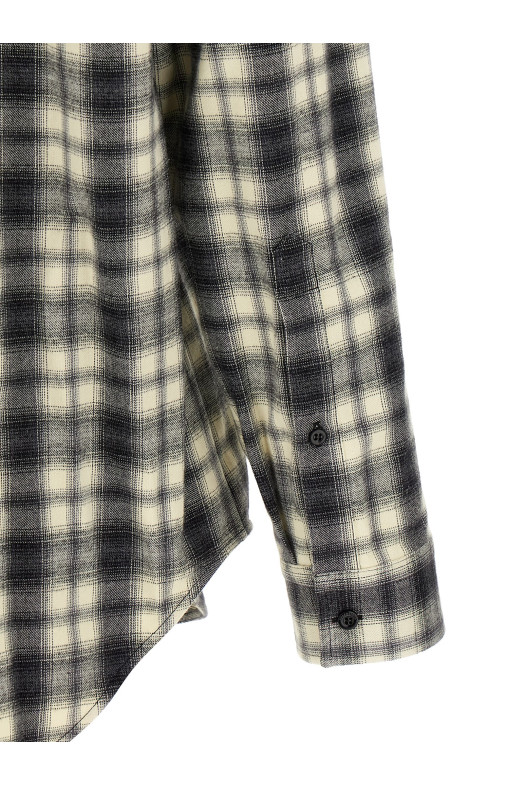 Flannel shirt Black-grey