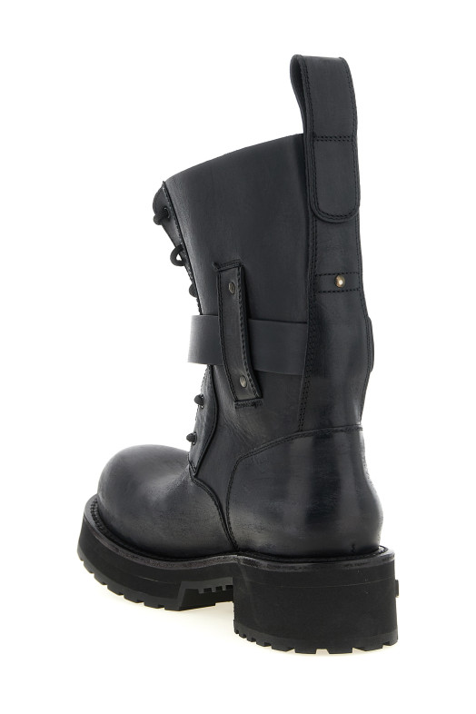 Venom lace-up boots Black