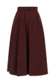 Gabardine trench coat skirt Bordeaux
