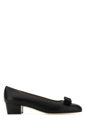 Black leather Vara pumps Black SALVATORE FERRAGAMO (017468574571)