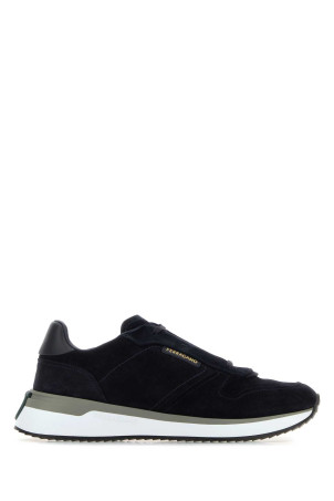 Dark blue suede sneakers Blue SALVATORE FERRAGAMO (02A091787587M)