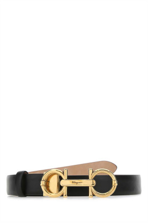 Black leather belt Black SALVATORE FERRAGAMO (230059742061)
