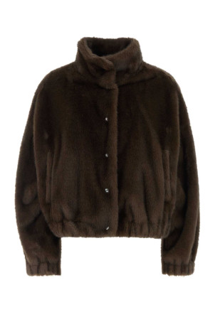 Brown Nemone eco fur coat WEEKEND (2625086021600)