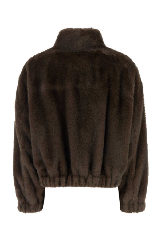 Brown Nemone eco fur coat WEEKEND (2625086021600)