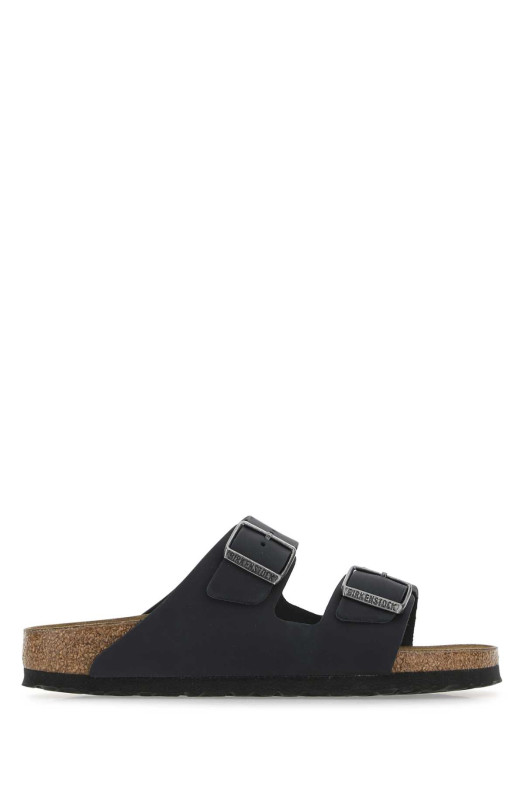 Black leather Arizona slippers Black BIRKENSTOCK (552113)