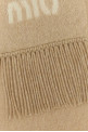 Beige mohair blend scarf MIU MIU (5FS0622CQD)