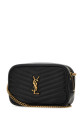 Black leather mini Lou crossbody bag Black SAINT LAURENT (748849DV707)