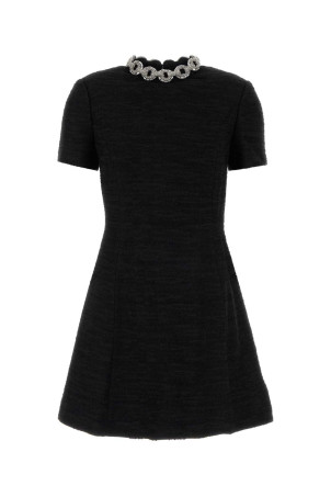 Black boucle mini dress VALENTINO GARAVANI (9B3VAKH1A99)