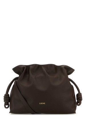 Chocolate nappa leather medium Flamenco clutch Bordeaux LOEWE (A411FC1XD4)