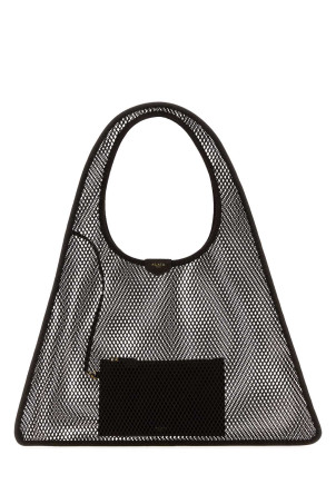 Dark brown mesh One Piece shopping bag ALAIA (AA1L2041TK061)