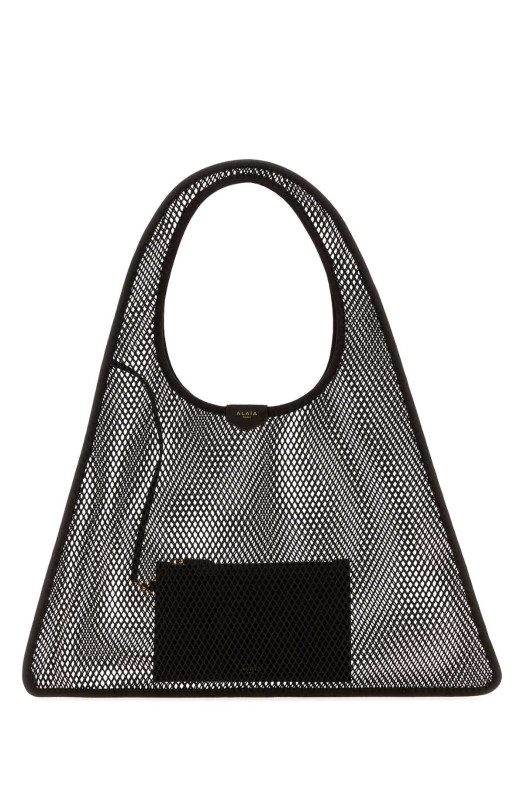 Dark brown mesh One Piece shopping bag ALAIA (AA1L2041TK061)