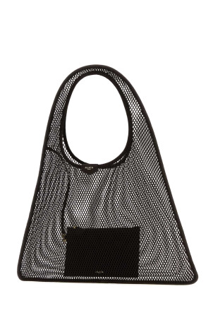 Dark brown mesh One Piece shopping bag ALAIA (AA1L2041TK061)