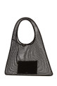 Dark brown mesh One Piece shopping bag ALAIA (AA1L2041TK061)