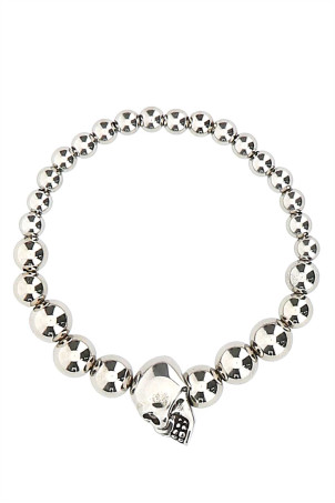 Silver metal bracelet ALEXANDER MCQUEEN (554504J160Y)