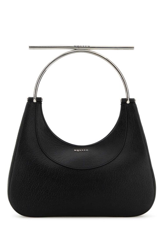Black leather Cross-Bar handbag Black ALEXANDER MCQUEEN (8035241VDBB)