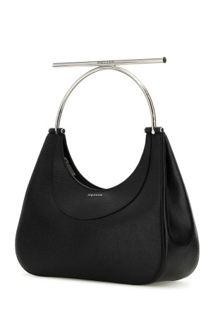 Black leather Cross-Bar handbag Black ALEXANDER MCQUEEN (8035241VDBB)