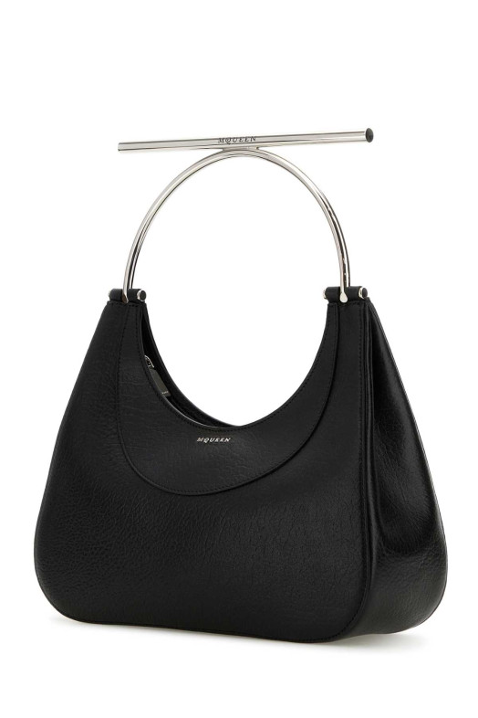 Black leather Cross-Bar handbag Black ALEXANDER MCQUEEN (8035241VDBB)