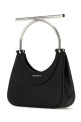 Black leather mini Cross-Bar handbag Black ALEXANDER MCQUEEN (8035251VDBB)