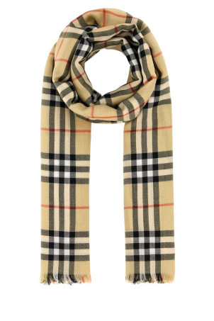 Embroidered cashmere blend scarf BURBERRY (8105557)