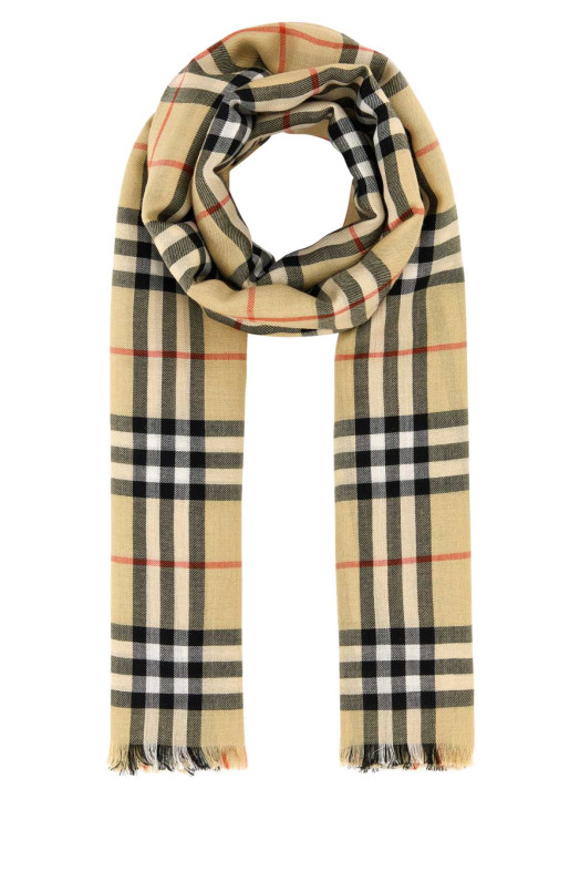Embroidered cashmere blend scarf BURBERRY (8105557)